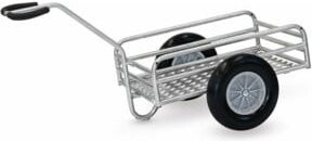 Fetra Outdoor-Handwagen 6104 aus Stahl in Silber mit PU-Rädern - Bild 1
