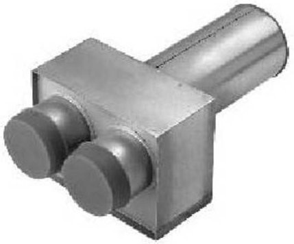 Helios Wanddurchführung 9622 Connector aus verzinktem Stahl in Silber - Bild 1