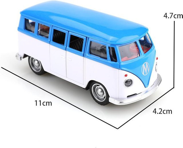 Linyi toy car T1 Bus, Spielfahrzeug, 1:38, Metall, ab 3 Jahre - Bild 1