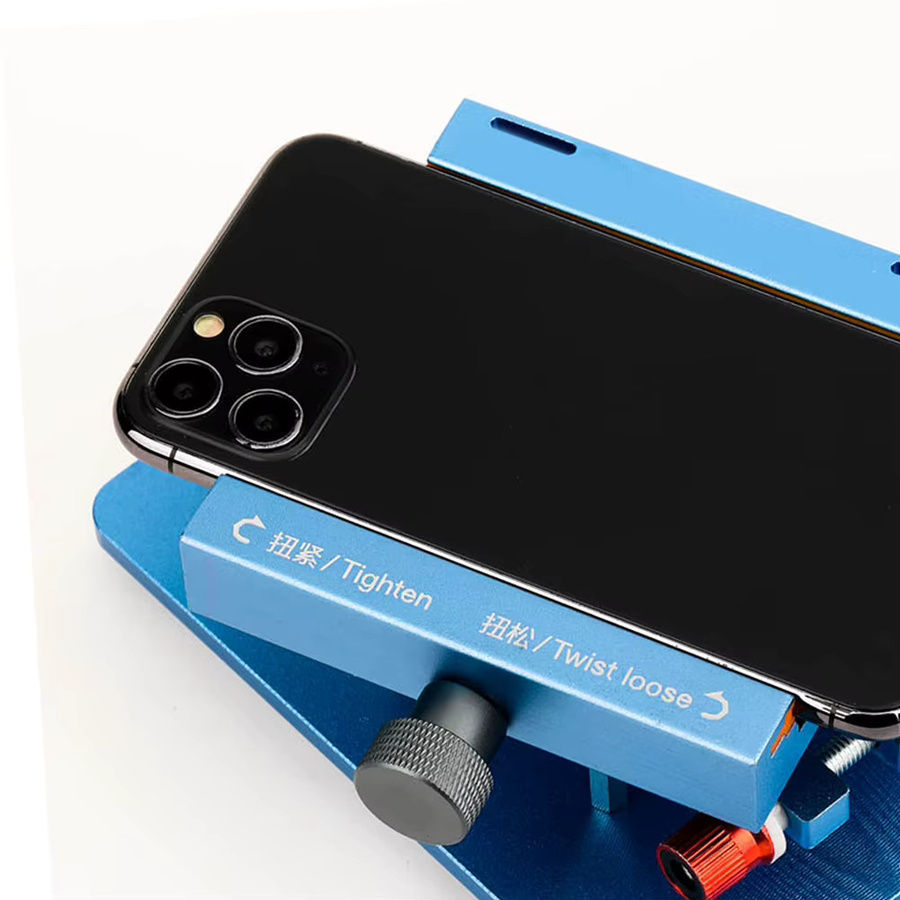 APWIKOGER 4 in 1 Multifunktions-Werkzeug zum Öffnen von Smartphone-Bildschirmen mit rotierender Klemme in Blau für iPhone, Samsung Galaxy und Huawei - Bild 4