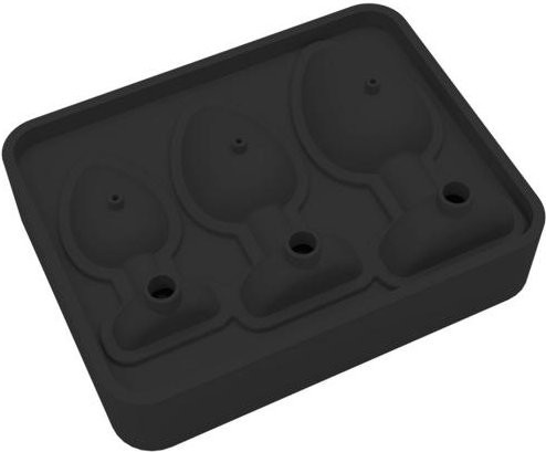 Pavo Eiswürfelform aus Silikon in Schwarz für Whisky, Cocktails und Getränke - Bild 1