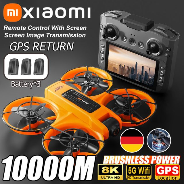 Xiaomi S156 GPS-Drohne in Grau mit 8K Aerial HD Weitwinkel-Doppelkamera, 5G WIFI und bürstenlosem Motor zur intelligenten Hindernisvermeidung - Bild 1