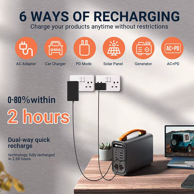 CTECHi Pocket LiFePo4 Batterie-Energiespeicher 200 W tragbare Solar-Powerbank Station als Outdoor-Backup-Generator - Bild 4