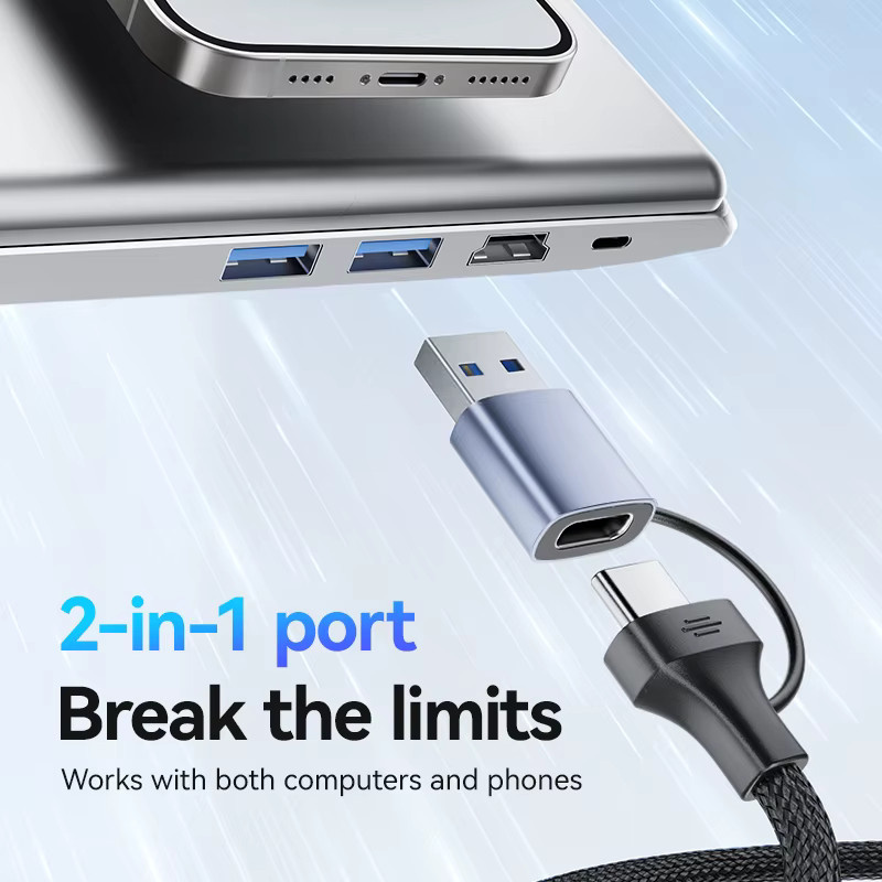 FDBRO 3-Port USB 3.0 Hub Dockingstation mit USB-C und 1000Mbps Gigabit Ethernet LAN-Adapter RJ45 Netzwerkkarte für PC - Bild 3