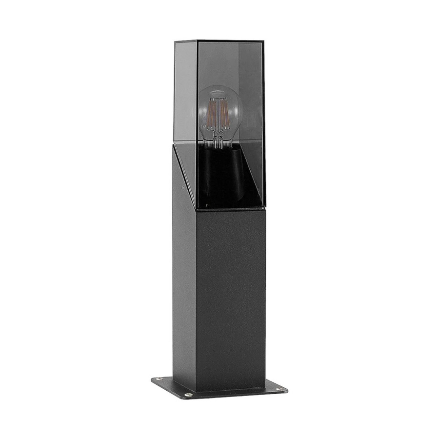 Lucande Außenleuchte Fiola Modern Schwarz aus Aluminium, 1-flammig E27, IP54, Höhe: 23 cm, Breite: 13 cm, Tiefe: 13 cm - Bild 2