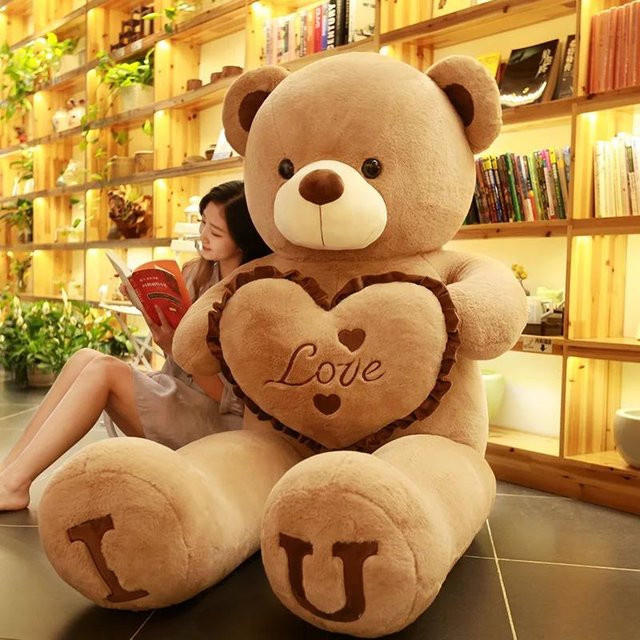 Kidsly Teddybär Plüschtier, Rosa, 100cm - Bild 1