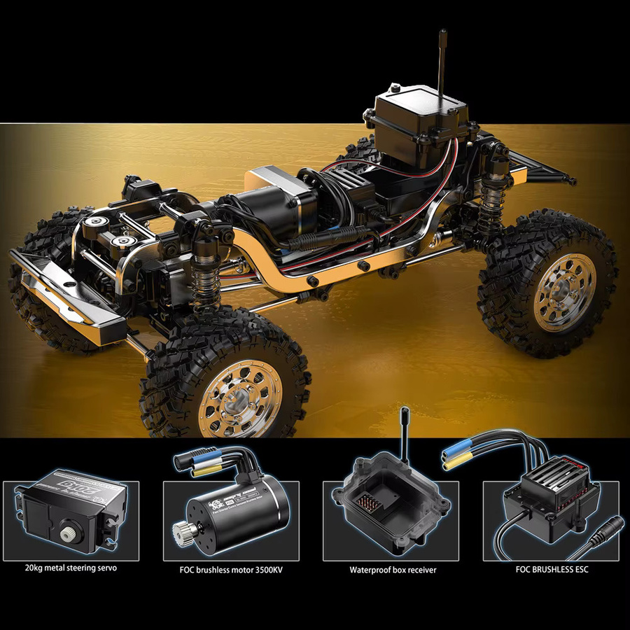 MJX H12Y+ H12Y RC Crawler, 1/12, ferngesteuert, 4WD, Off Road - Bild 3