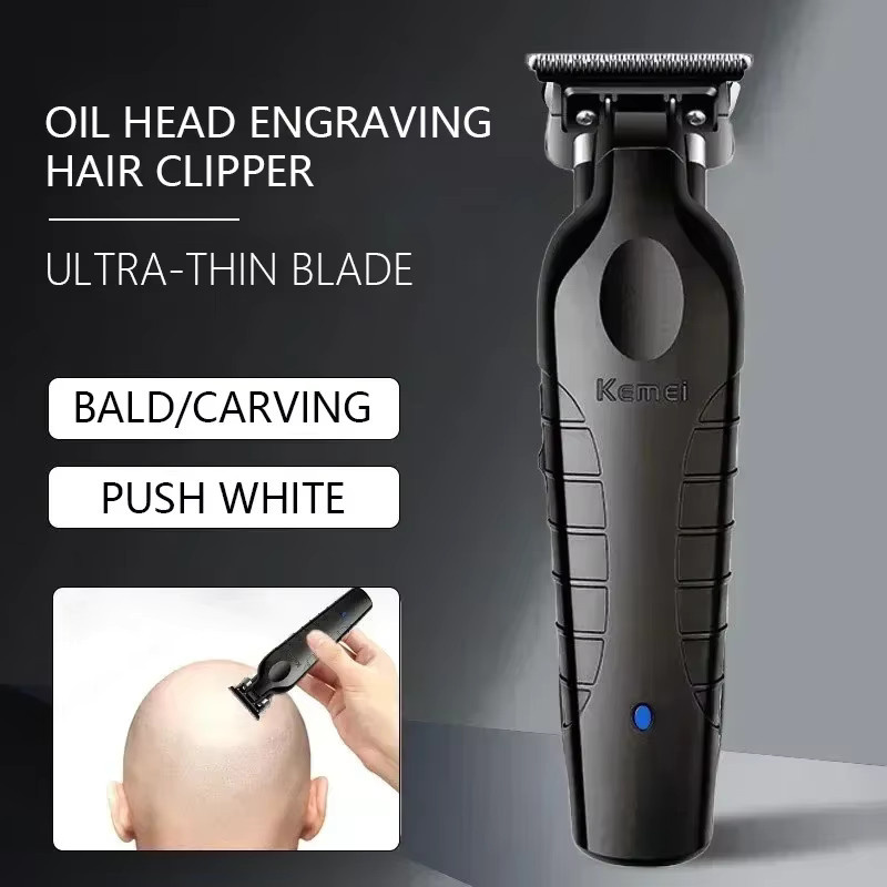 Kemei 2299 Barber Kabelloser Haarschneider und professioneller Konturenschneider in Schwarz - Bild 3