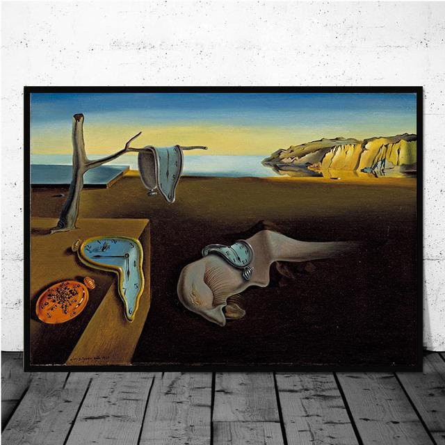 Surrealismus Leinwandgemälde von Salvador Dali als Wandkunst für dein Wohnzimmer, B/H: 60 x 80 cm, ohne Rahmen - Bild 1