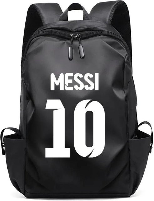 3-teiliges Schulrucksack-Set in Schwarz aus Oxford-Stoff mit Schultasche, Schultergurt und Federmäppchen - Bild 1