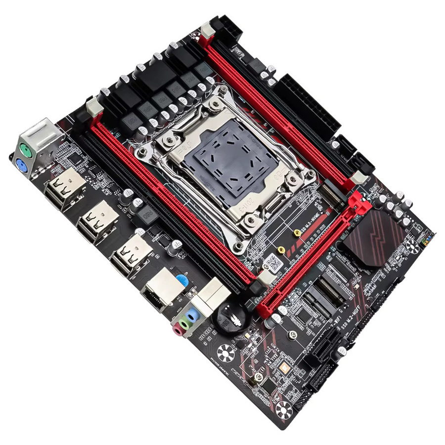 SOYO X99 DDR3 Motherboard Set mit Intel Xeon E5 2673 V3 CPU und 8GB RAM Kit, LGA2011-3, NVMe M.2, Schwarz - Bild 6