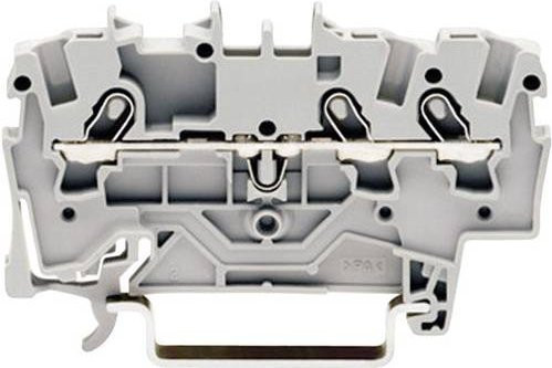 WAGO 2001-1301 Durchgangsklemme mit Zugfeder in Grau, 4.20mm - Bild 1