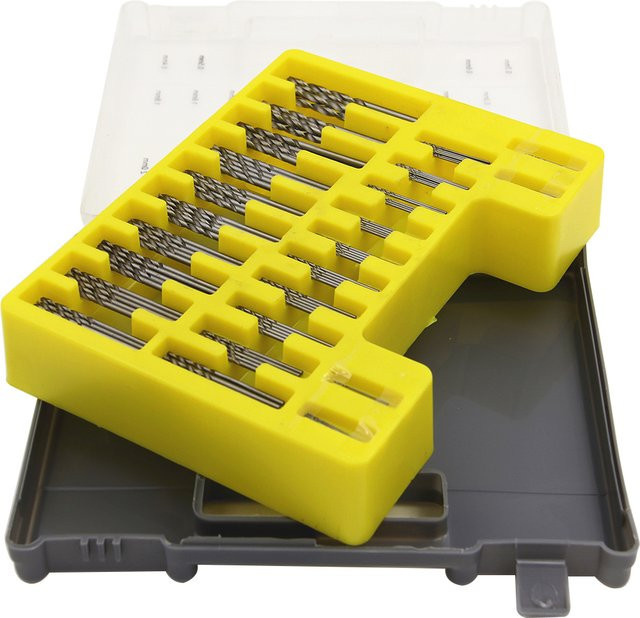 150er Set Mini-Spiralbohrer in einer Kunststoffbox, Durchmesser 0,4-3,2 mm, gerade Schaft Bohrer-Set - Bild 1