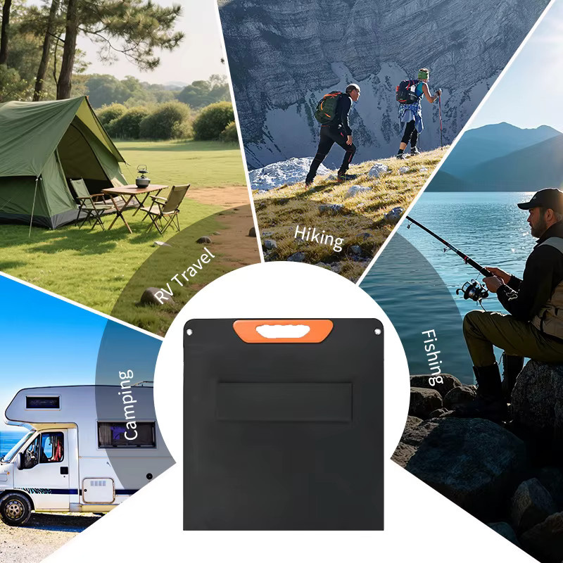 CHUBAN Flexibles Solarpanel 210 W, Monokristallines Silizium, Wasserdicht IP68, Schwarz - Bild 5