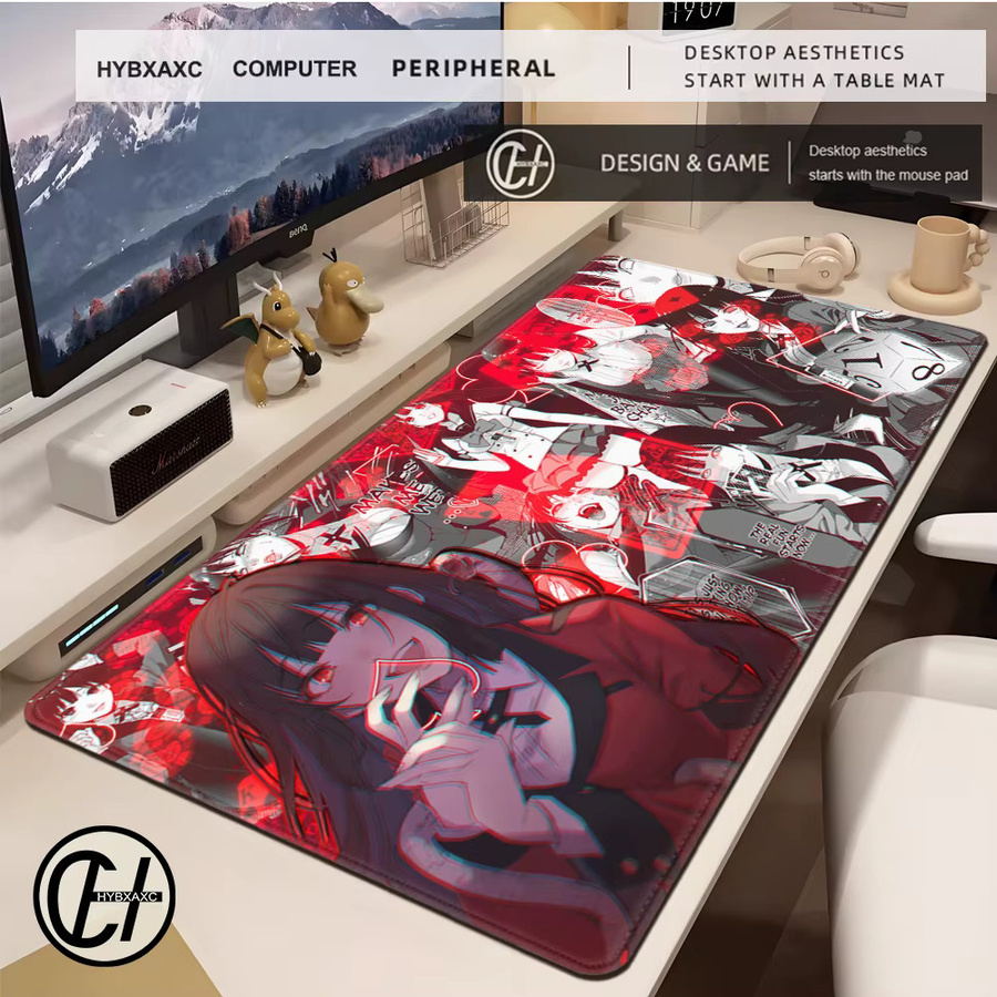 HYBXAXC Gamer Mauspad Kakegurui Yumeko Jabami Anime Design Multicolor - Bild 2