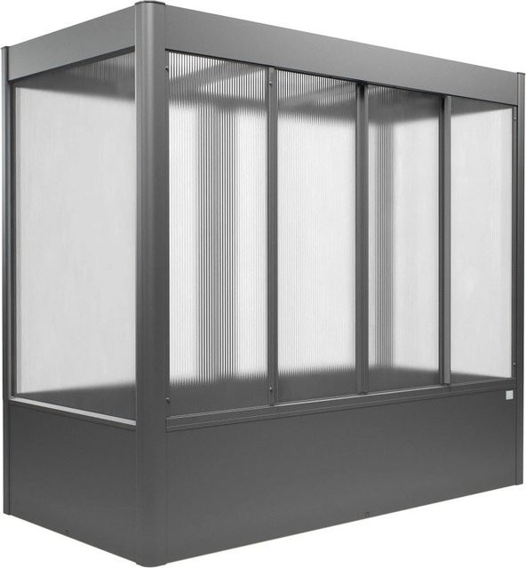 Biohort Gewächshaus Florentina Quarzgrau-Metallic mit Polycarbonat-Verglasung 2 m² - Bild 1