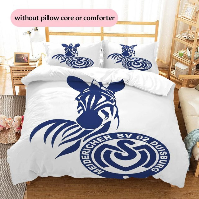 MSV Duisburg Bettwäsche Set HAPPYDAYSET mit Motiv, Farbe: Weiß, B/H: 155 x 200 cm - Bild 1