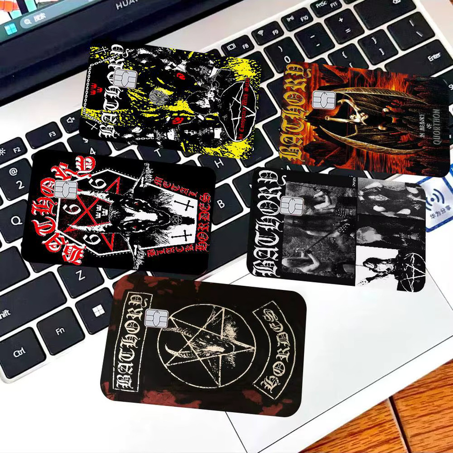 Bathory Quorthon Kreditkarten-Skin Aufkleber für VISA- und Bankkarten, wasserfester und kratzfester Aufkleber in Multicolour, Unisex - Bild 2