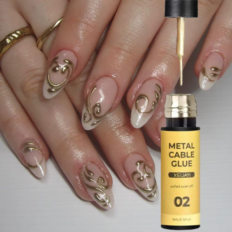 MAFANAILS Metallic Painting Liner Gel, Silber, Gold, Roségold - Bild 2