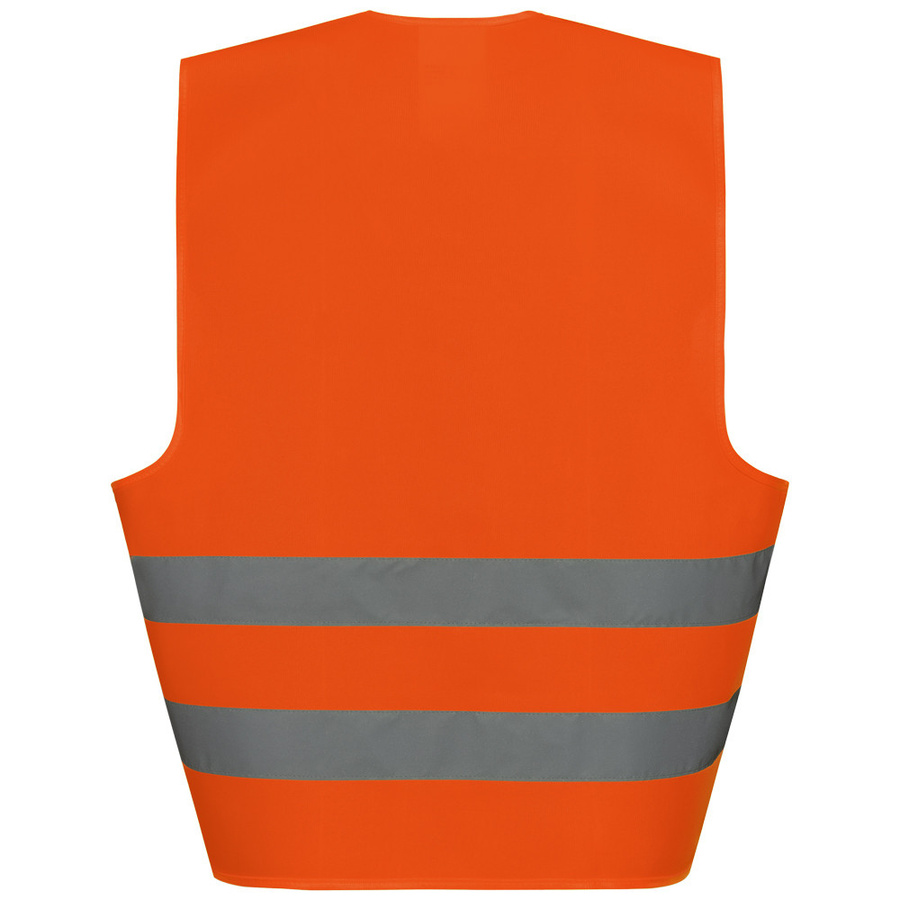 Warnschutz-Weste Helmut Feldtmann in Orange nach EN ISO 20471 Klasse 2 aus Polyester - Bild 1