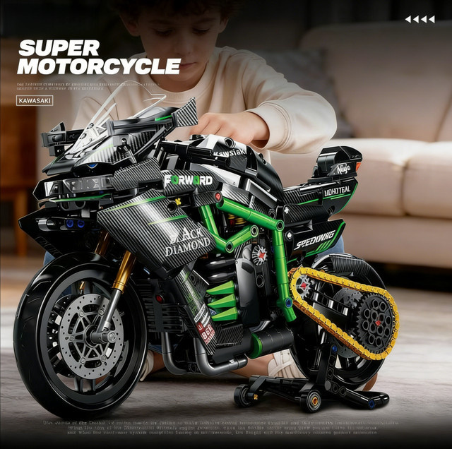 CACO BLOCKS Superbike-Bausatz, Fahrzeug, Maßstab 1:8 - Bild 1