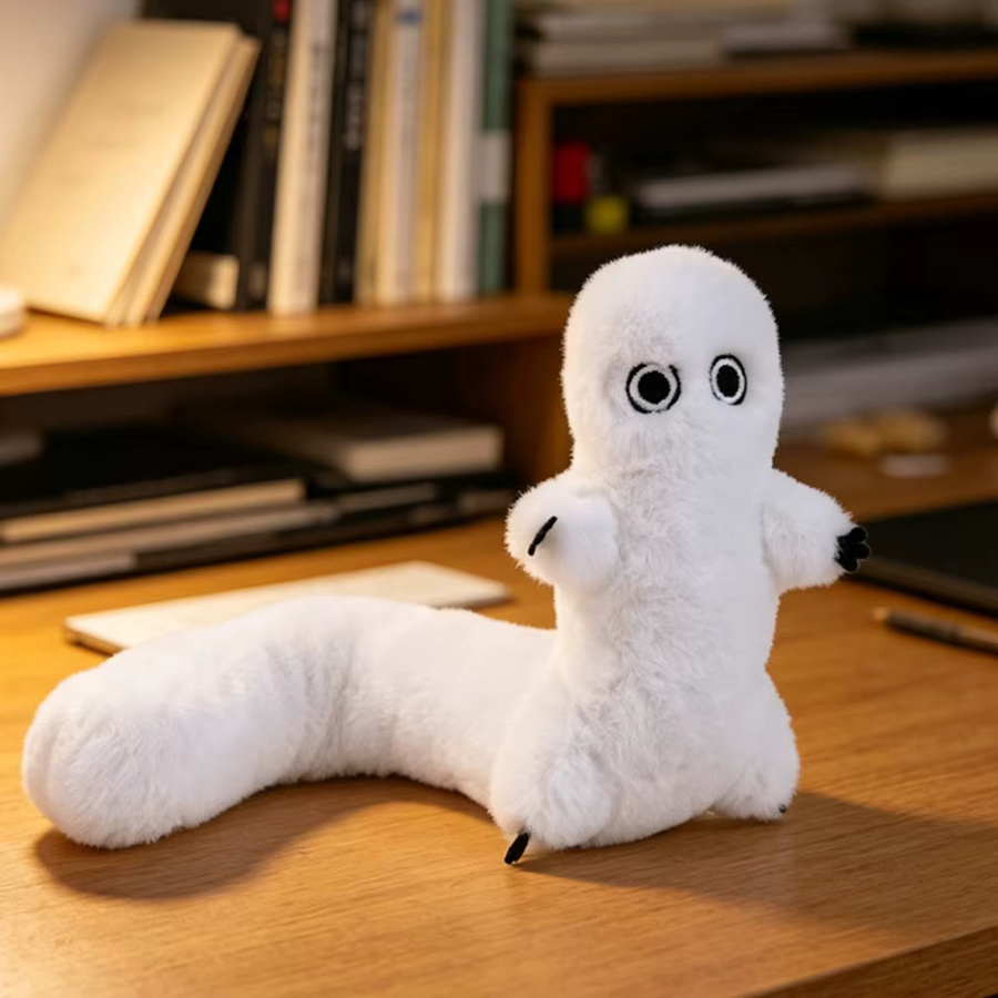 Molutian Fudeworm Hexenhut-Atelier, Plüschtier, Weiß - Bild 2