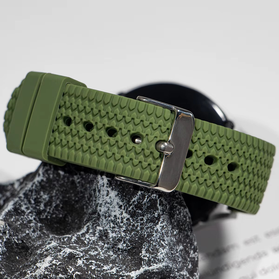 CAOWTAN Uhrenarmband Silikon, grün, Unisex - Bild 3