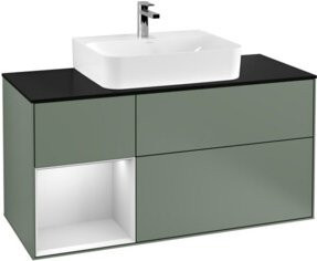 V&B Waschtischunterschrank Finion in Platinbraun matt lackiert, Breite: 120 cm, Tiefe: 50,1 cm, Höhe: 50,1 cm - Bild 1