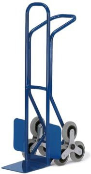Rollcart Transportsysteme Treppenkarre aus Stahl in Blau, Tragkraft 150 kg, B/T/H: 43 x 17,5 x 63 cm, Höhe: 120 cm - Bild 1