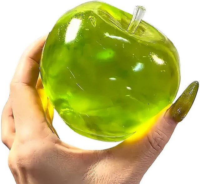 Binchi Outdoor Equipment Squishy Grüner Apfel Stressball, Weiches Knet-Fidget-Spielzeug - Bild 1
