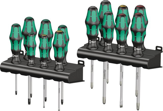 Wera Kraftform Big Pack 300 Schraubendreher-Set, 14-teilig, Schwarz-Grün - Bild 1