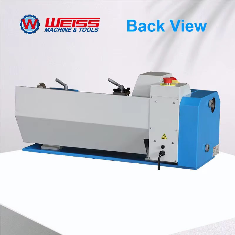 WEISS WBL210E Metalldrehmaschine in Weiss und Blau, halbautomatische Metalldrehmaschine mit Schneidgewinde, Spindelbohrung: 38 mm, Spindeldicke: 6 mm, Breite: 400 mm, Tiefe: 900 mm - Bild 5