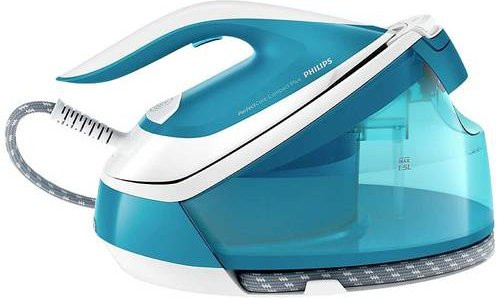 Philips PerfectCare Compact Plus GC7920/20 Dampfbügelstation mit 2400W in Hellblau und Weiß - Bild 1