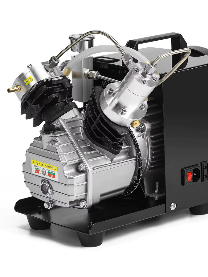TUXING 300Bar PCP Luftkompressor 4500PSI Hochdruck-Pneumatikkompressor mit Wasserkühlsystem für Luftgewehr und Tauchen - Bild 8