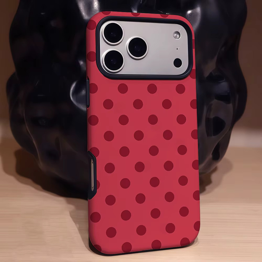 Apple iPhone 17 16 15 14 13 Pro Max Plus Polka Dots Magnetische Handyhülle mit robuster Einzel- und Doppelschicht-Schutzfunktion - Bild 2