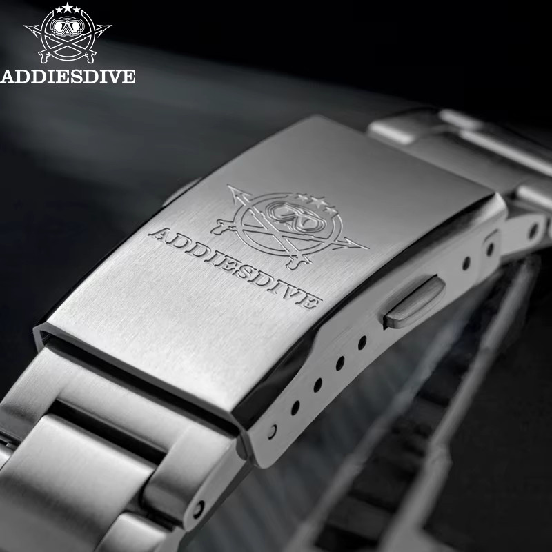 ADDIESDIVE Armbanduhr Edelstahl, Quarz, Blau, Herren - Bild 5