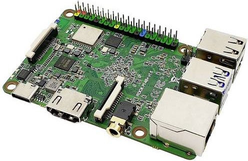 Radxa Rock 4 A+ Single Board Computer mit 4GB RAM, 32GB eMMC und 6 x 1.4GHz in Grün - Bild 1