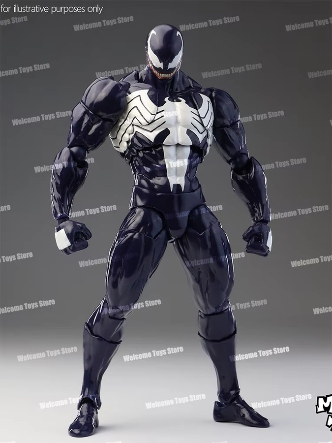 Mess Toys Marvel Lethal Neighbor Venom Symbiotischer Spider-Man, Actionfigur, Schwarz, ab 14 Jahren - Bild 4