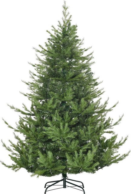 HOMCOM Weihnachtsbaum Künstlich Naturgetreu in Grün, Höhe: 180 cm - Bild 1