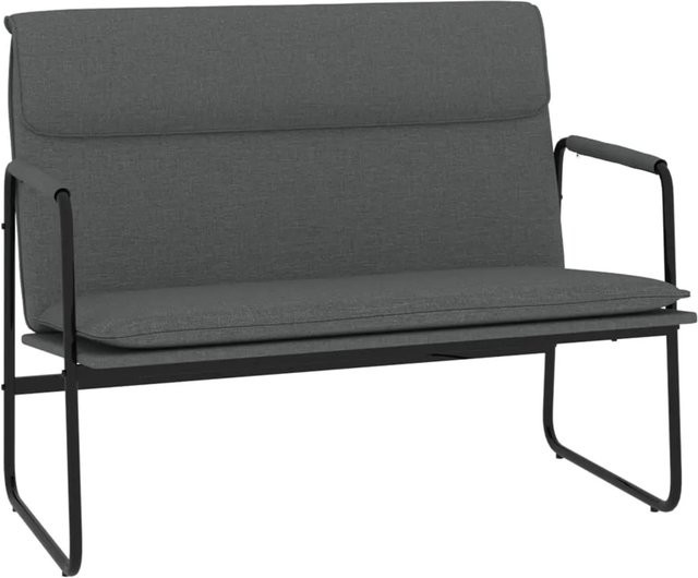vidaXL Sitzbank in Dunkelgrau aus Stoff mit Metallgestell B/T/H: 100 x 64 x 80 cm - Bild 1