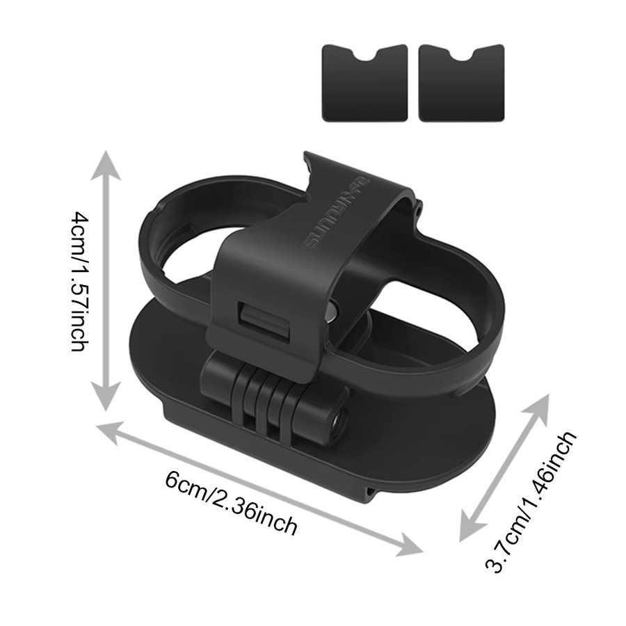 Insta360 Rucksack-Clip 360-Grad-Kameraklemme als feste Halterung für Insta360 GO 3 und GO 3S Action Camera in Schwarz - Bild 4