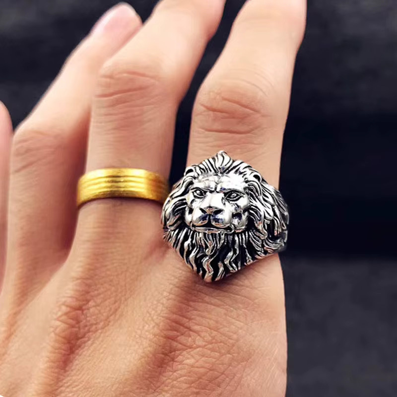 LENNIK Ring Löwenkopf, Silber, Herren - Bild 3