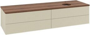 V&B Waschtischunterschrank Antao mit Frontstruktur in Weiss, B/T: 160 x 50 cm - Bild 1