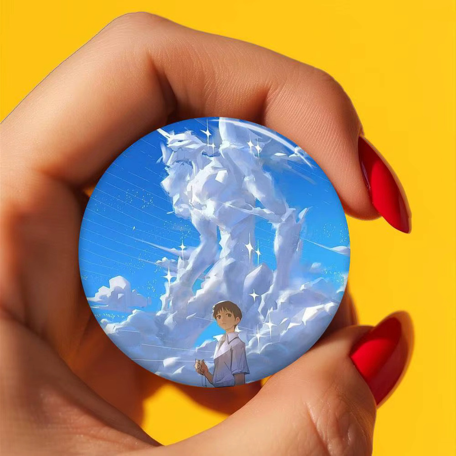 Anime Neon Genesis Evangelion Button Pin Brosche, Unisex - Bild 3