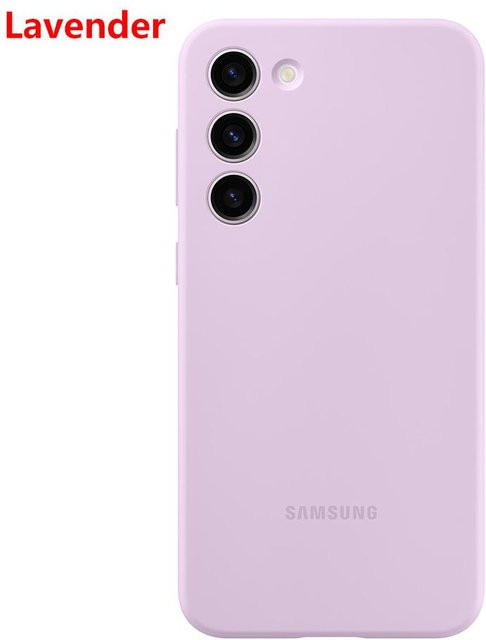 Samsung Original Flüssigsilikon Hülle für Samsung Galaxy S23, S23 Plus und S23 5G, stoßfest, Lavendel - Bild 1