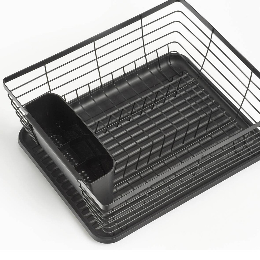 Zeller Geschirrabtropfständer aus Metall und Kunststoff in Schwarz, B/T/H: 30,5 x 14,5 x 37 cm - Bild 4