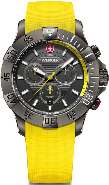 Wenger Seaforce Chronograph, Quarz, Edelstahl, Silikon, 43 mm, Herren - Bild 1