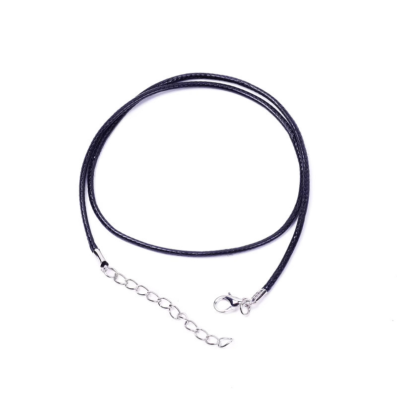 Halskettenschnur SUMOORL, schwarz, gewachst, Unisex - Bild 2