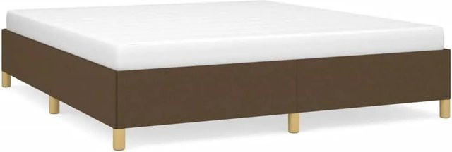 vidaXL Bettgestell aus Stoff in Dunkelbraun B/T/H: 180 x 203 x 183 cm - Bild 1