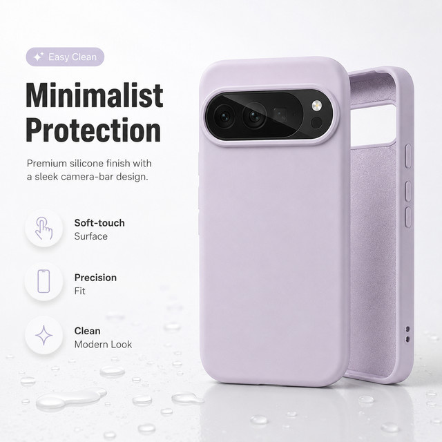 Stoßfeste TPU-Schutzhülle mit Mikrofaserfutter für Google Pixel 10 9 8 7 6 Pro XL 8a 7a 6a in Blau und Lila - Bild 1